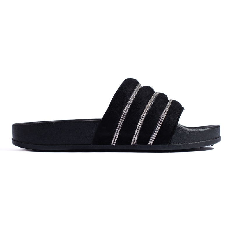 Sandale de dama negre cu zirconiu Shelovet negru Sandale de dama negre cu zirconiu Shelovet negru