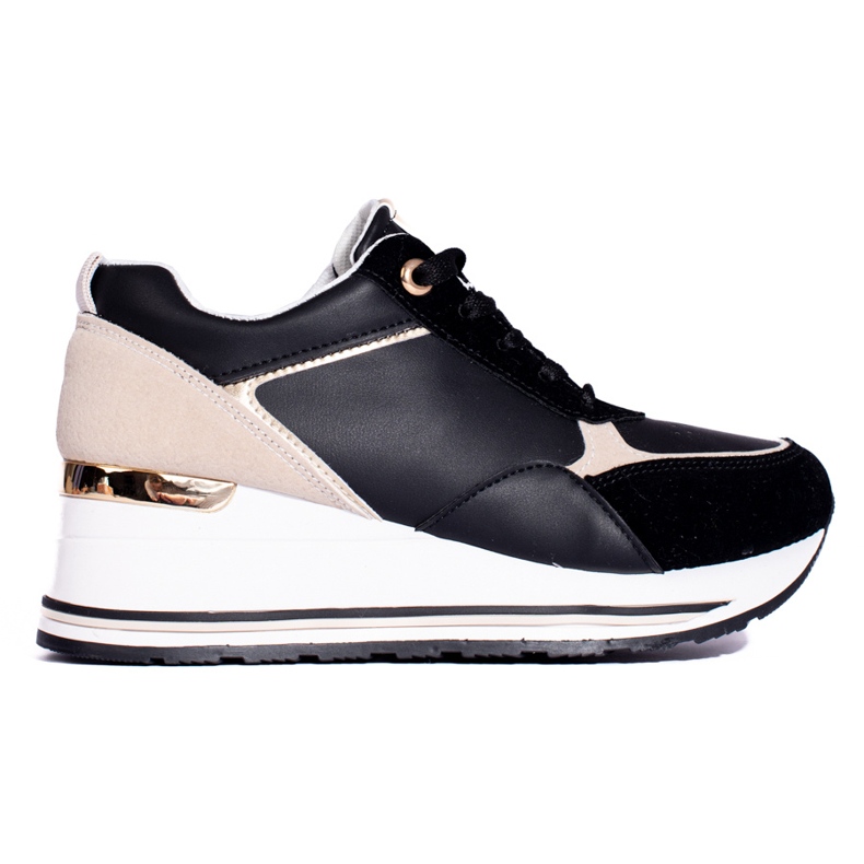 Tenisi negri cu pană de la Shelovet negru