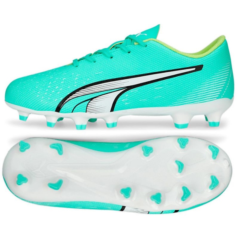 Pantofi de fotbal Puma Ultra Play FG/AG Jr 107233 03 verde verde