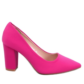 BM Pompe cu toc gros Eilish fucsia roz