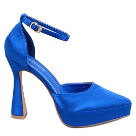 Pompe cu platformă Carlie Navy albastru