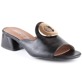 Sandale elegante cu toc Jezzi W ASA214-1 negru Sandale elegante cu toc Jezzi W ASA214-1 negru