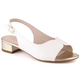 Sandale cu toc Sergio Leone W SK829 alb