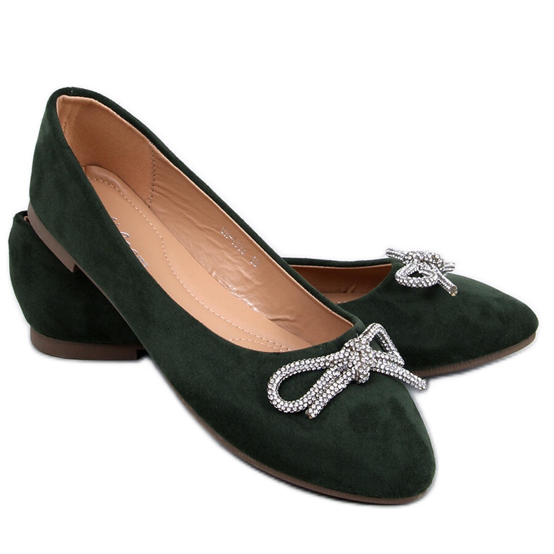 Balerini Batten Green Almond Toe verde Balerini Batten Green Almond Toe verde