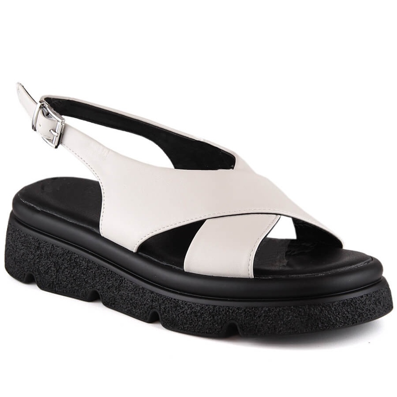 Sandale de damă cu platformă bej Jezzi 5473