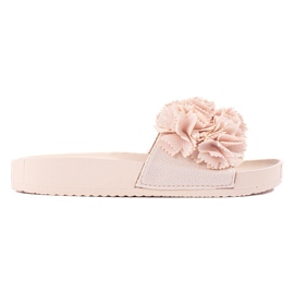 Sandale cu platformă bej de la Shelovet