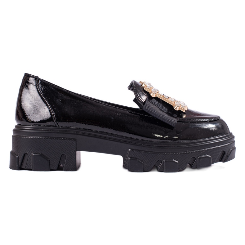 W. Potocki Mocasini lacuiti negri pe talpa groasa de la T.Potocki negru