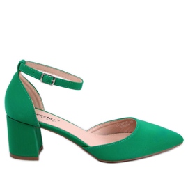 BM Pompe cu toc joasă cu vârf deschis de la Vonetta Green verde BM Pompe cu toc joasă cu vârf deschis de la Vonetta Green verde