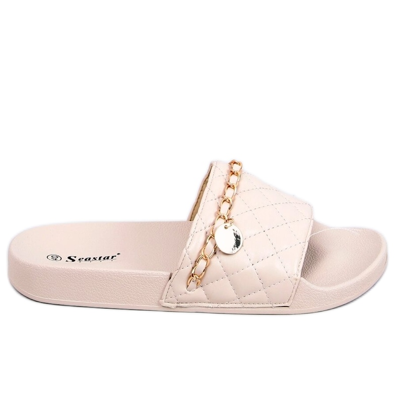 PA1 Papuci Travis Beige Chanel bej