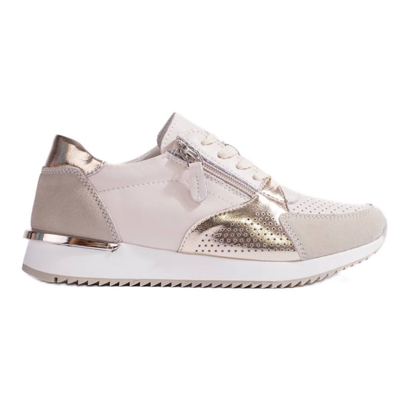 Pantofi sport dama Shelvt din piele, bej Pantofi sport dama Shelvt din piele, bej