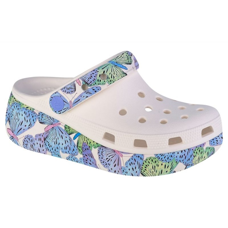 Saboți pentru copii Crocs Cutie Crush Butterfly 208298-94S alb