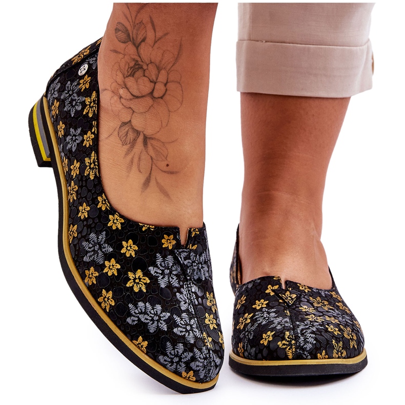 Pantofi Piele Maciejka Flori Galbene 05035-38 Negru Pantofi Piele Maciejka Flori Galbene 05035-38 Negru