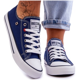 Pantofi de damă Big Star T274021 Bleumarin albastru