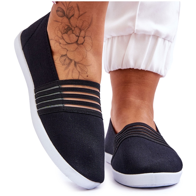 S.Barski Pantofi de damă din material textil, Lilis negri negru