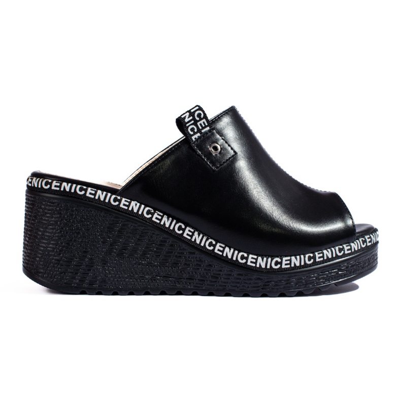 Papuci negri Shelovet pentru femei negru