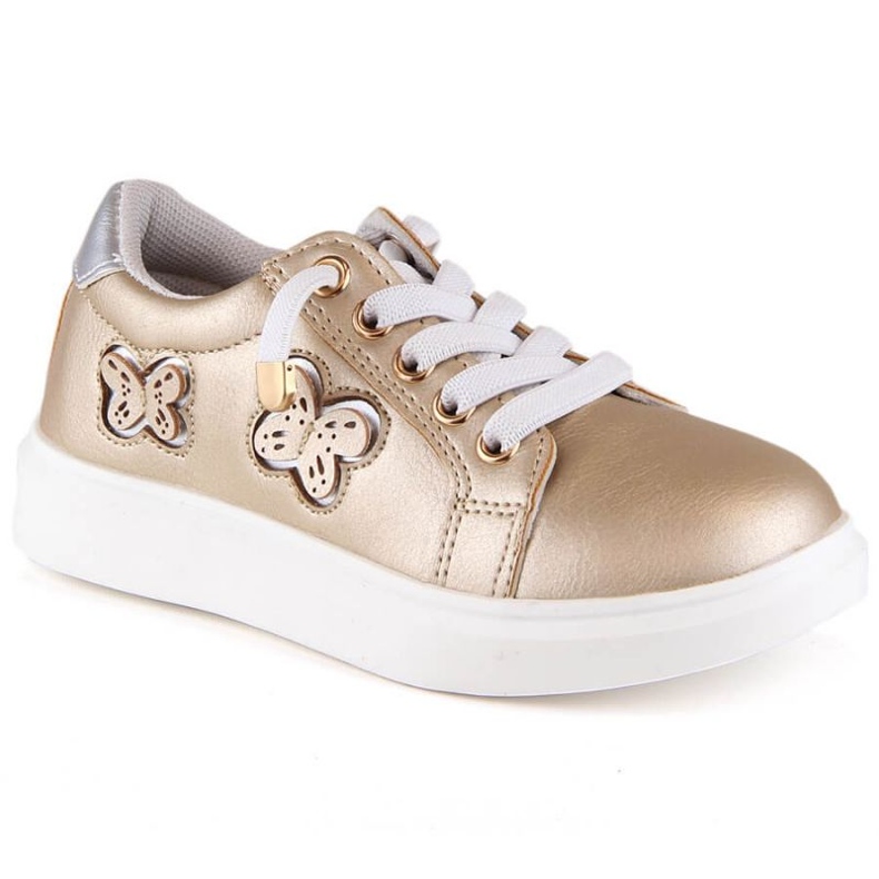 Miss Jr. EVE420B pantofi aurii metalici de aur