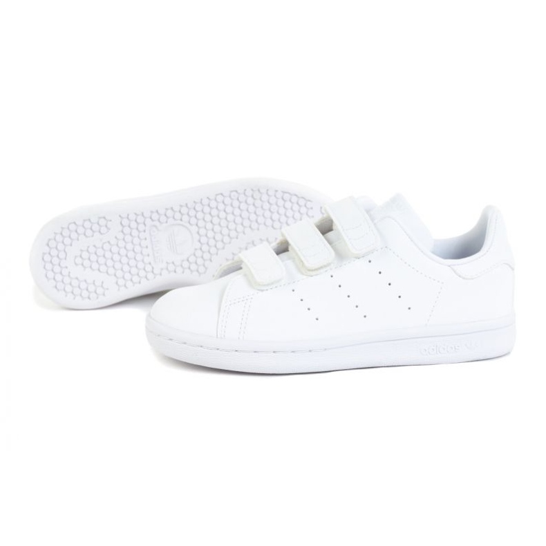 Pantofi sport Adidas Stan Smith FX7535 albi cu Velcro