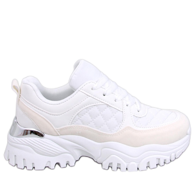 Tenisi Ortega albi cu pană