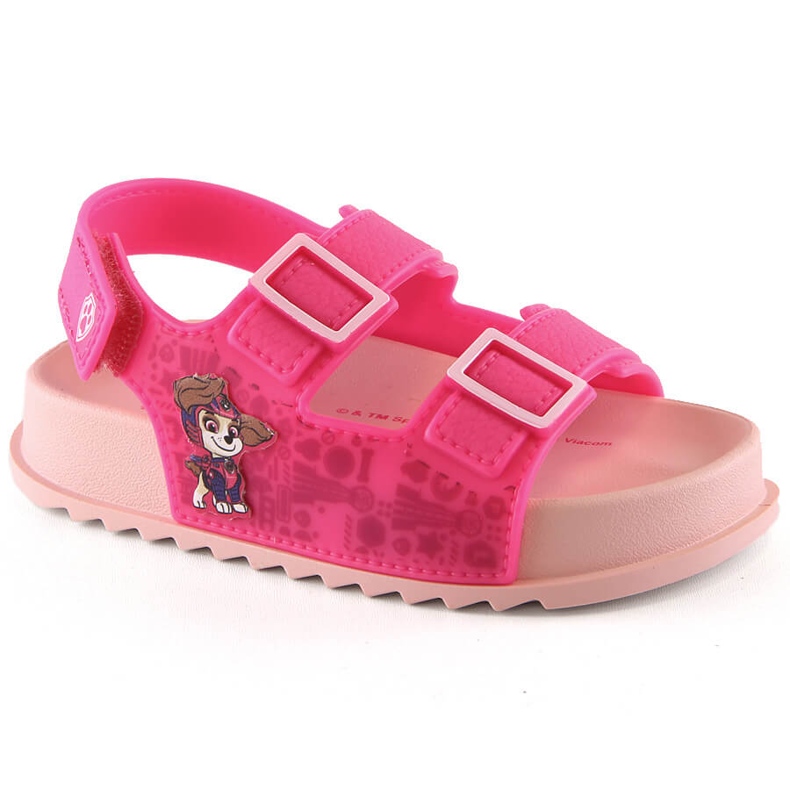 Sandale roz confortabile pentru fete Paw Patrol Zaxy JJ385015 07GR21BR