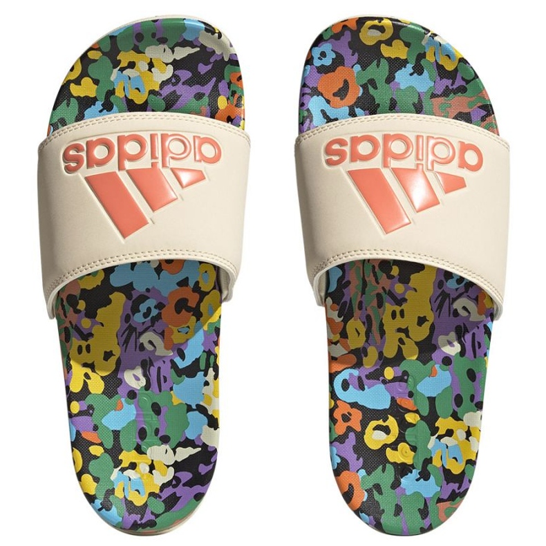Papuci adidas Adilette Comfort W HQ7080 multicolor Papuci adidas Adilette Comfort W HQ7080 multicolor