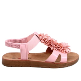BM Sandale Astaire cu flori roz BM Sandale Astaire cu flori roz