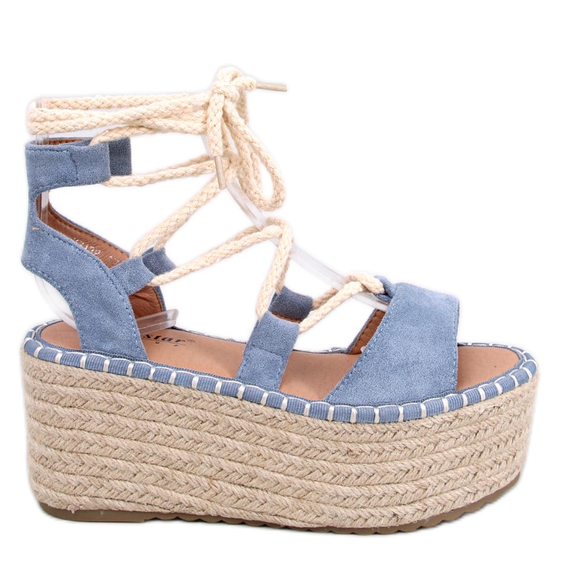 BM Espadrile cu pană Marge L.BLUE albastru BM Espadrile cu pană Marge L.BLUE albastru