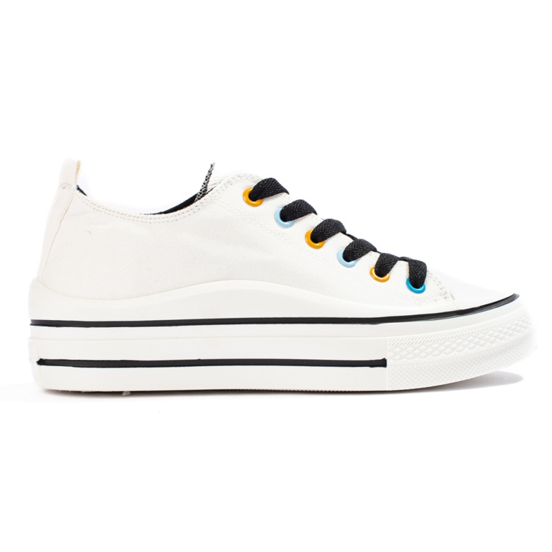 Adidasi de dama pe platforma Shelovet alb