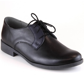 Pantofi de comuniune pentru tineret negri Kornecki 6120 negru Pantofi de comuniune pentru tineret negri Kornecki 6120 negru