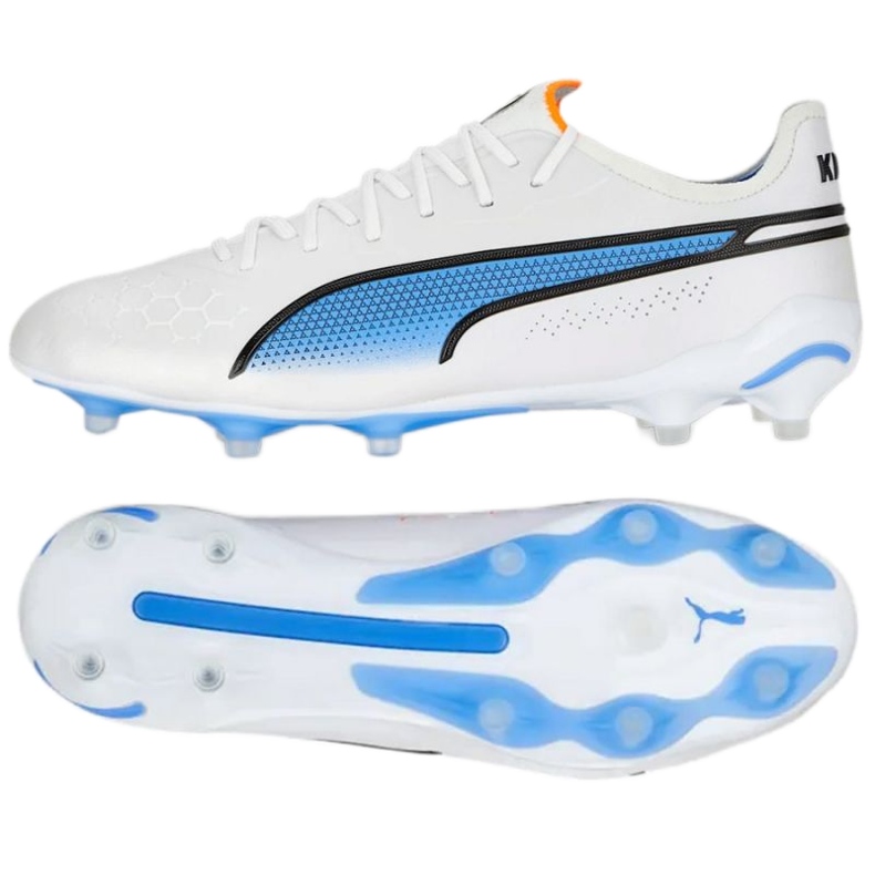 Pantofi Puma King Ultimate FG/AG M 107097 01 alb alb