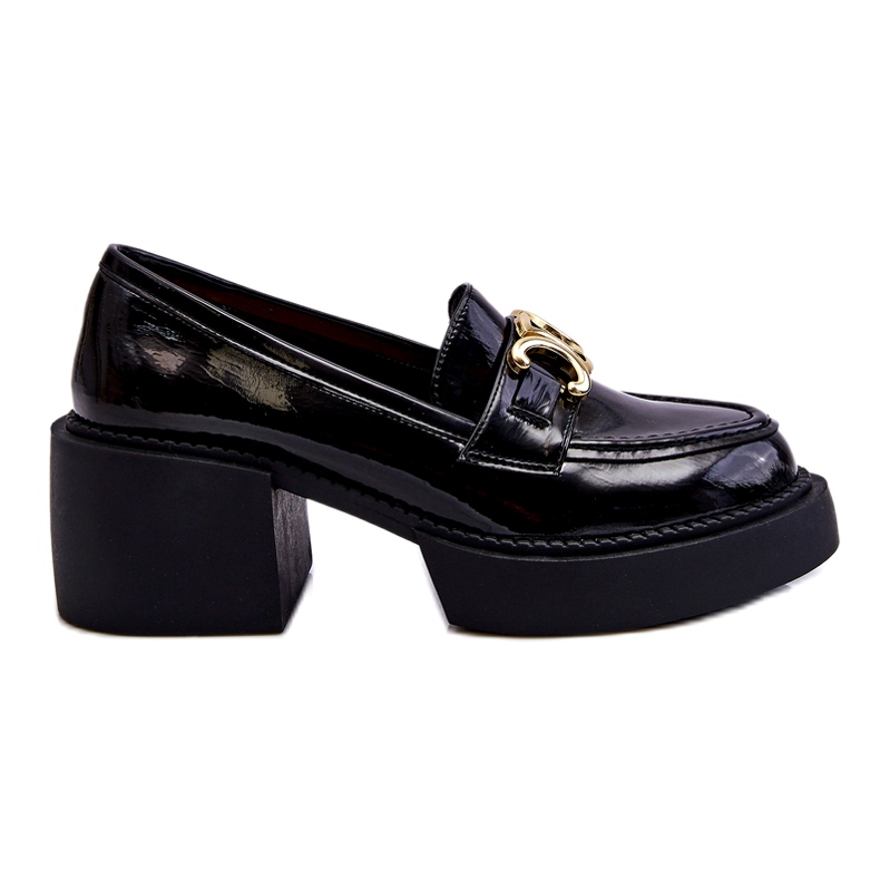 S.Barski Pompe la modă cu tocuri masive negru Imani