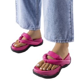 Sandale cu platformă roz de la Lachapelle