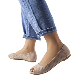 Balerini ajurati bej din Agate Balerini ajurati bej din Agate