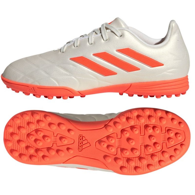 Pantofi de fotbal Adidas Copa Pure.3 Tf Jr GY9037 alb alb