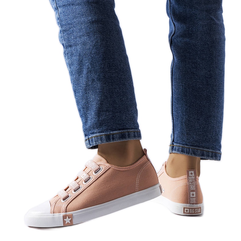 Tenisi slip-on roz de la Big Star HH274096