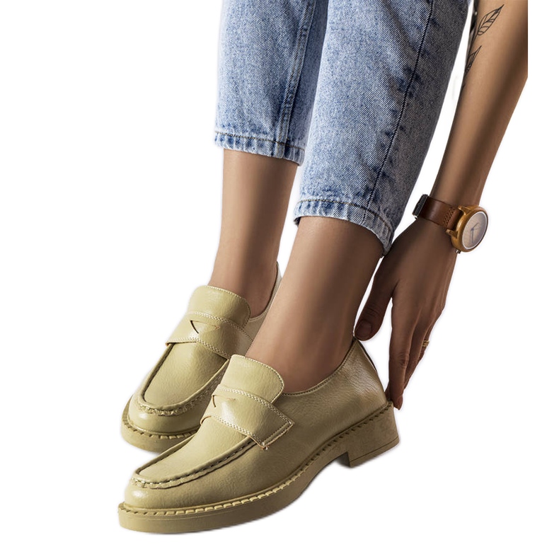 Mocasini verzi eleganti de la Élodie verde