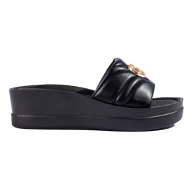 W. Potocki Papuci negri pentru femei de la Potocki negru W. Potocki Papuci negri pentru femei de la Potocki negru