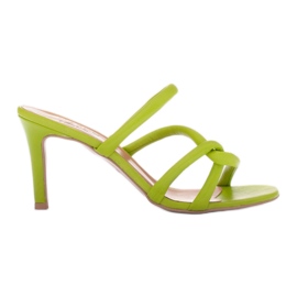 Marco Shoes Tocuri cu bretele Tubelare verde Marco Shoes Tocuri cu bretele Tubelare verde