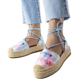 Espadrile cu platformă albastră de la Duffet albastru