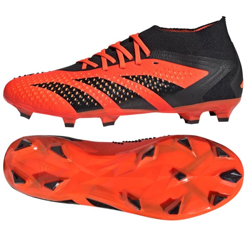 Pantofi de fotbal Adidas Predator Accuracy.2 Fg M GW4587 portocale portocale si rosii