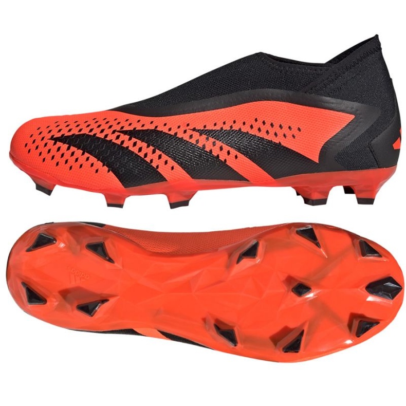 Pantofi de fotbal Adidas Predator Accuracy.3 Fg Ll M GW4595 portocale portocale si rosii