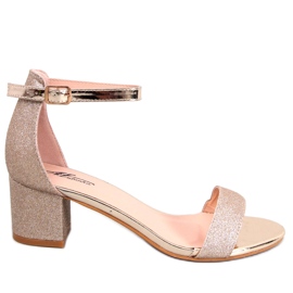 Sandale cu toc Costello Gold de aur Sandale cu toc Costello Gold de aur