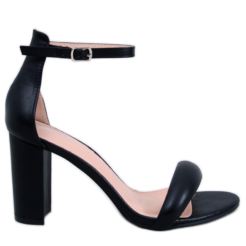 Jonah Sandale negre cu toc negru Jonah Sandale negre cu toc negru