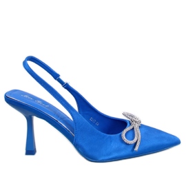 Pompe cu toc deschis Hannah Blue albastru Pompe cu toc deschis Hannah Blue albastru