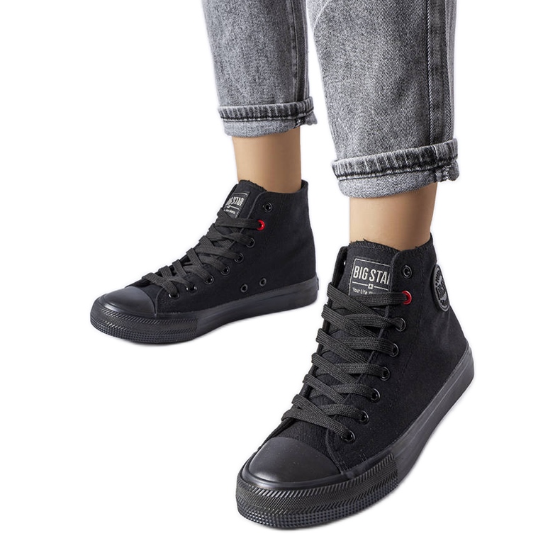 Botine negre Big Star T274033 negru