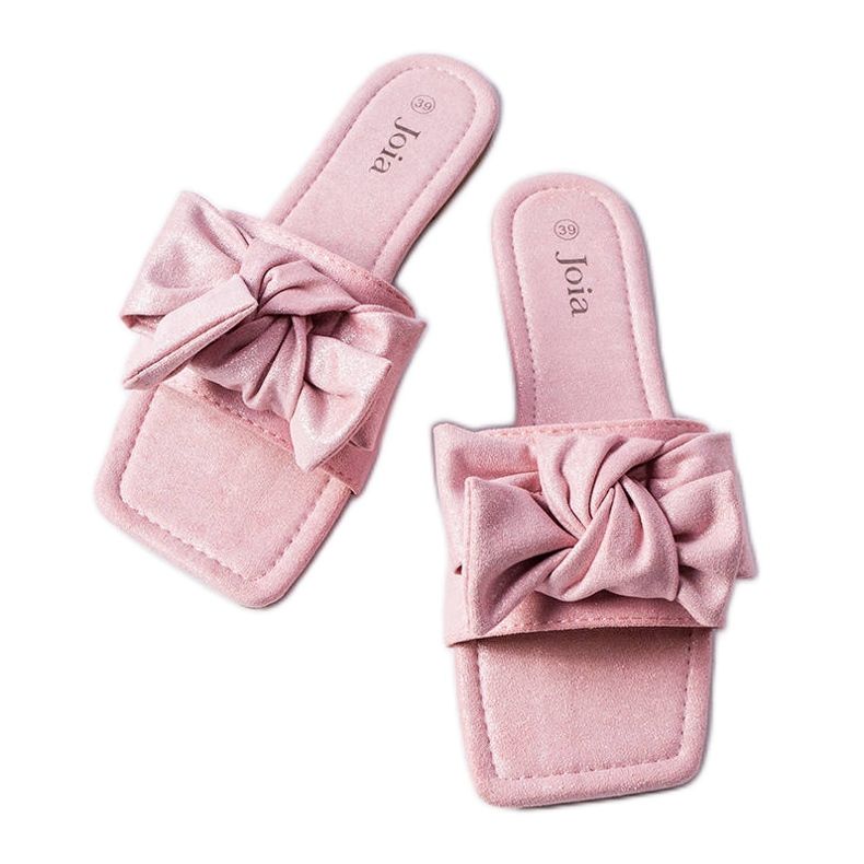 Papuci eleganti de culoare roz de la Thériault