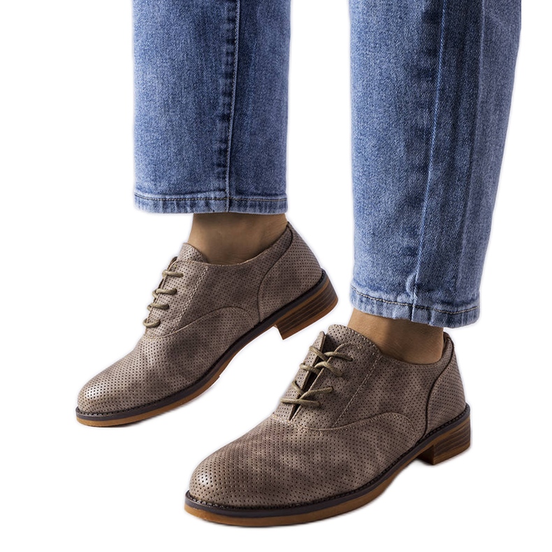 Brogues gri LS5379 Taupe