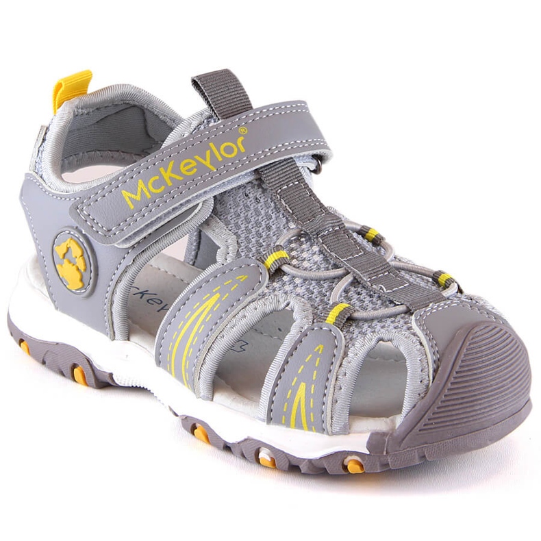 Sandale gri McKeylor 47702 pentru baieti cu velcro Sandale gri McKeylor 47702 pentru baieti cu velcro