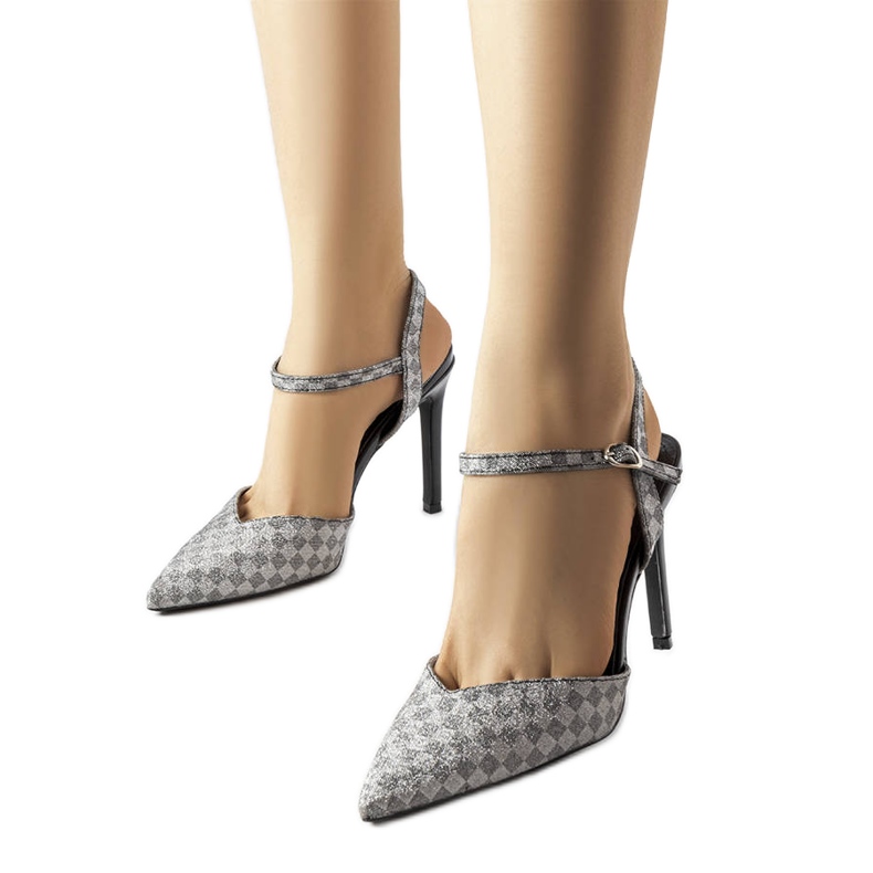 Tocuri Gallia negru din carouri strălucitoare