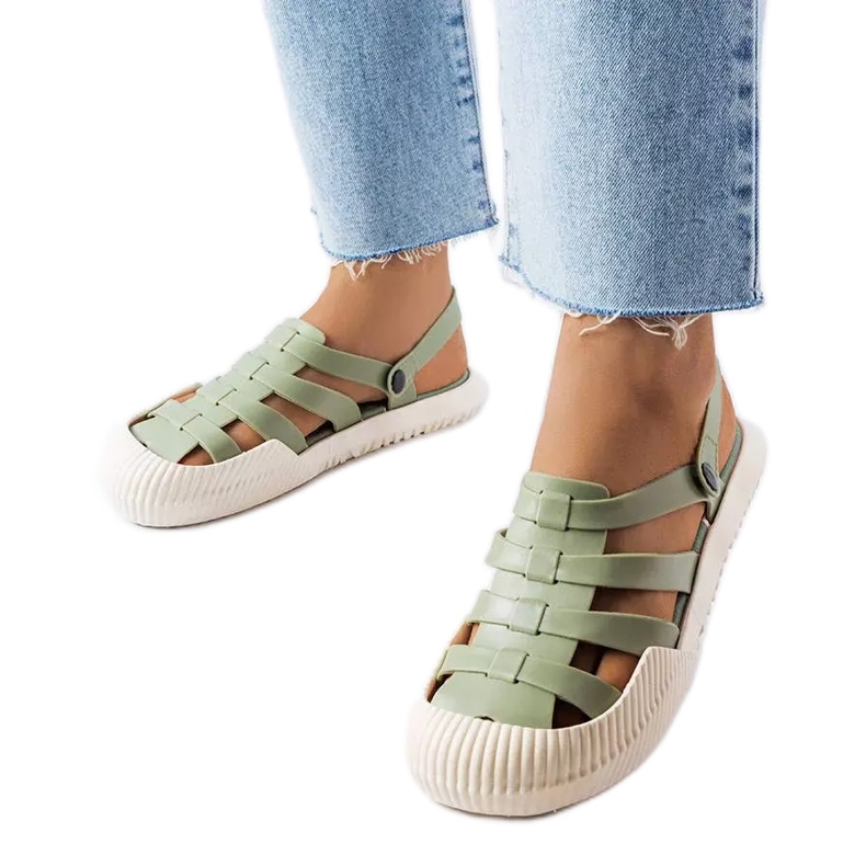 BM Sandale de cauciuc verde Canton