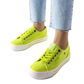 Adidasi verzi pe platforma Big Star HH274057 verde
